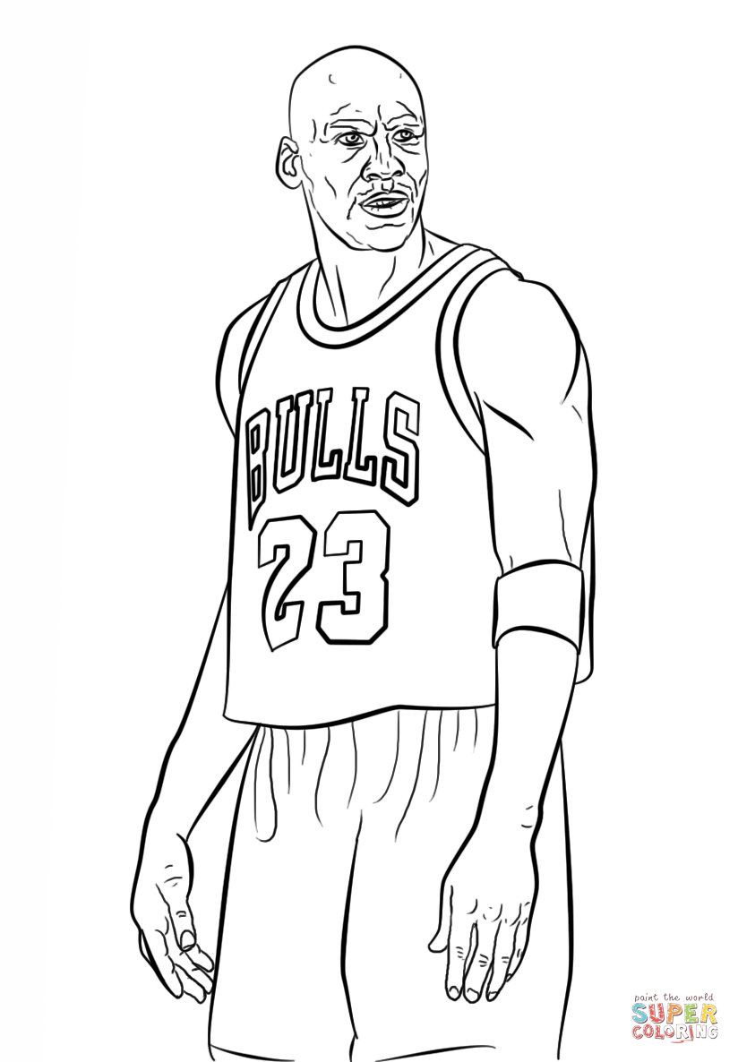 Michael Jordan Coloring Page Free Printable