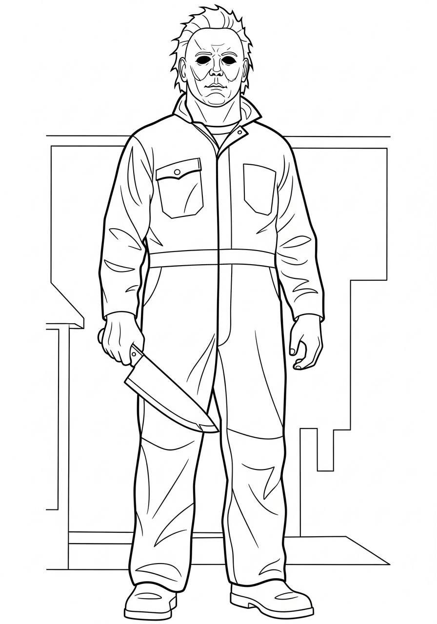 michael myers coloring pages