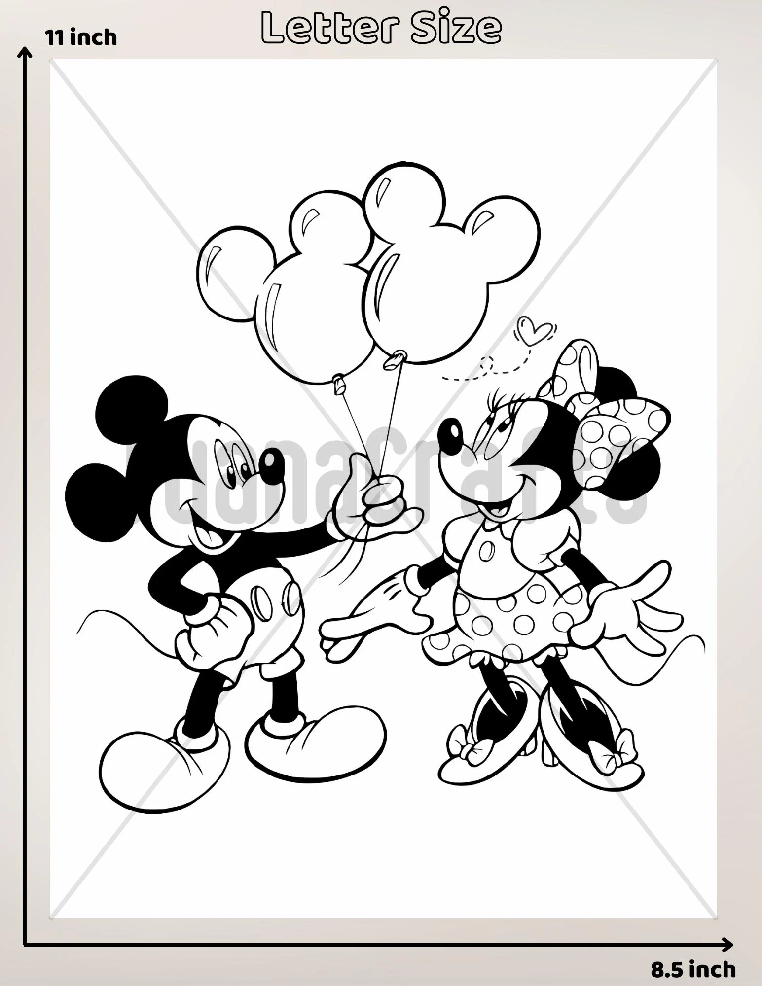 Mickey Minnie Mouse Coloring Book Instant Download Etsy