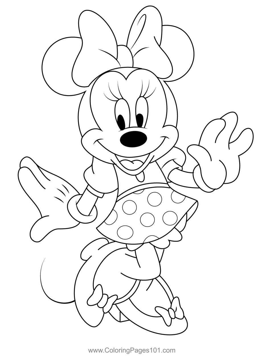 coloring pages of minnie