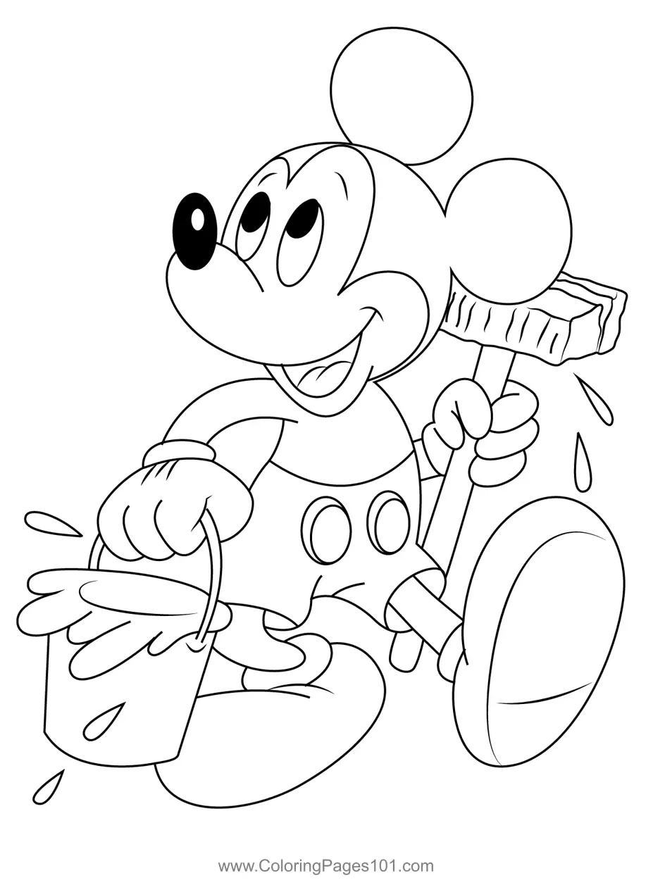 cartoon character pictures to color