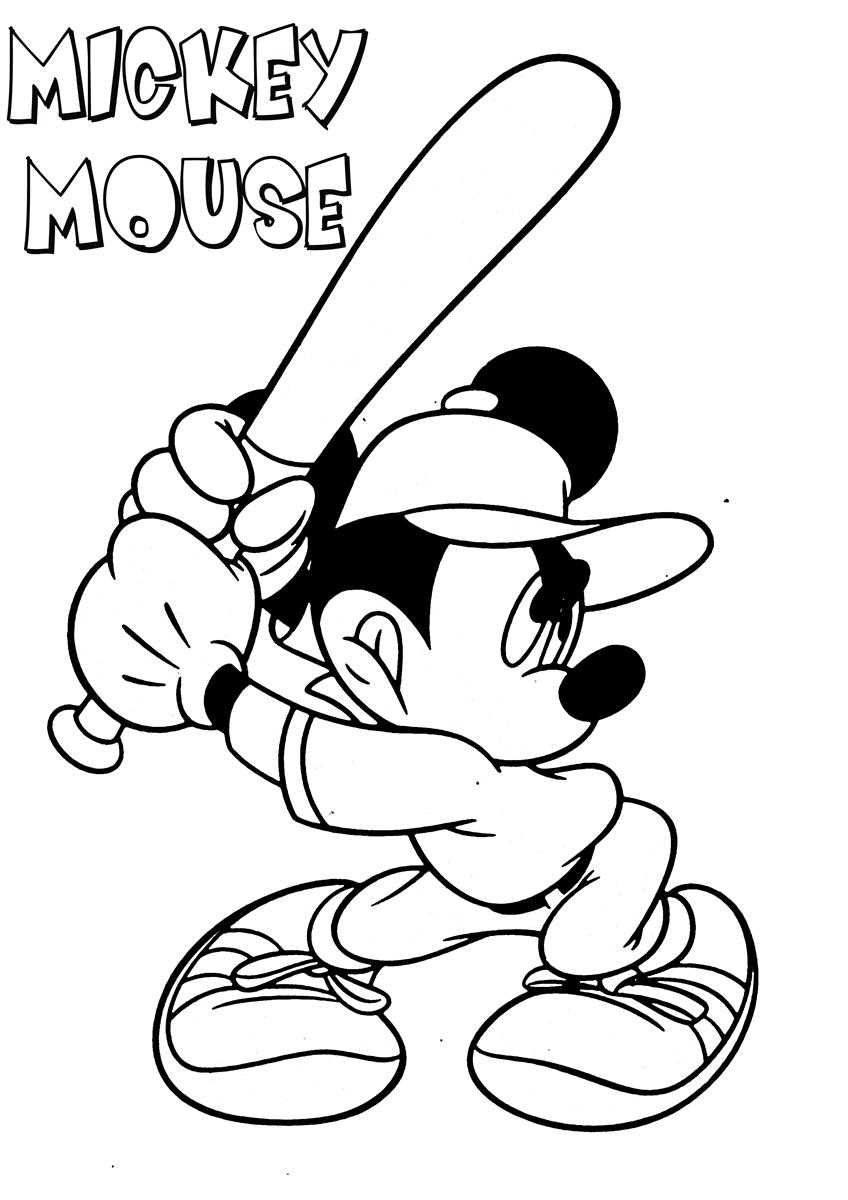 mickey mouse coloring pages to print