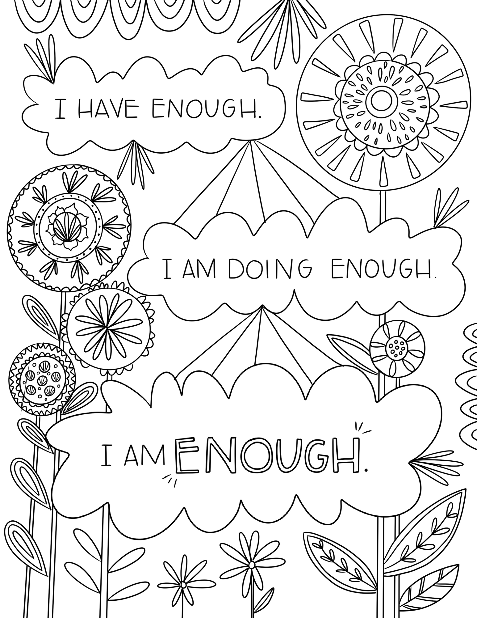 mental health coloring pages