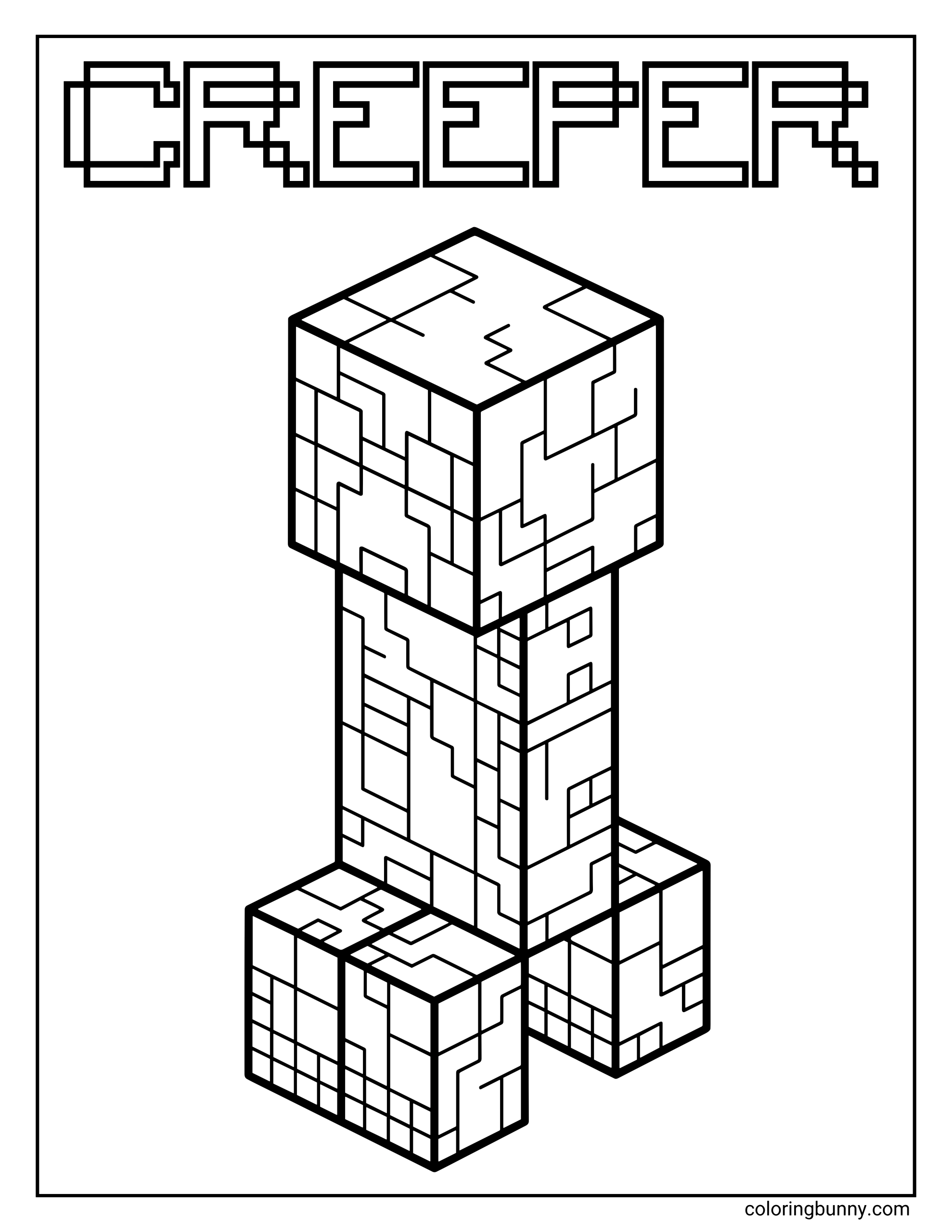 Minecraft Coloring Pages 44 Free Printable PDFs Minecraft Coloring Pages 44 Free Printable PDFs