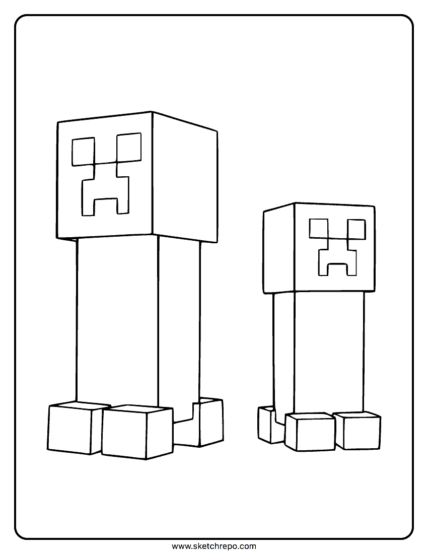 Minecraft Creeper Coloring Page Sketch Repo Minecraft Creeper Coloring Page Sketch Repo