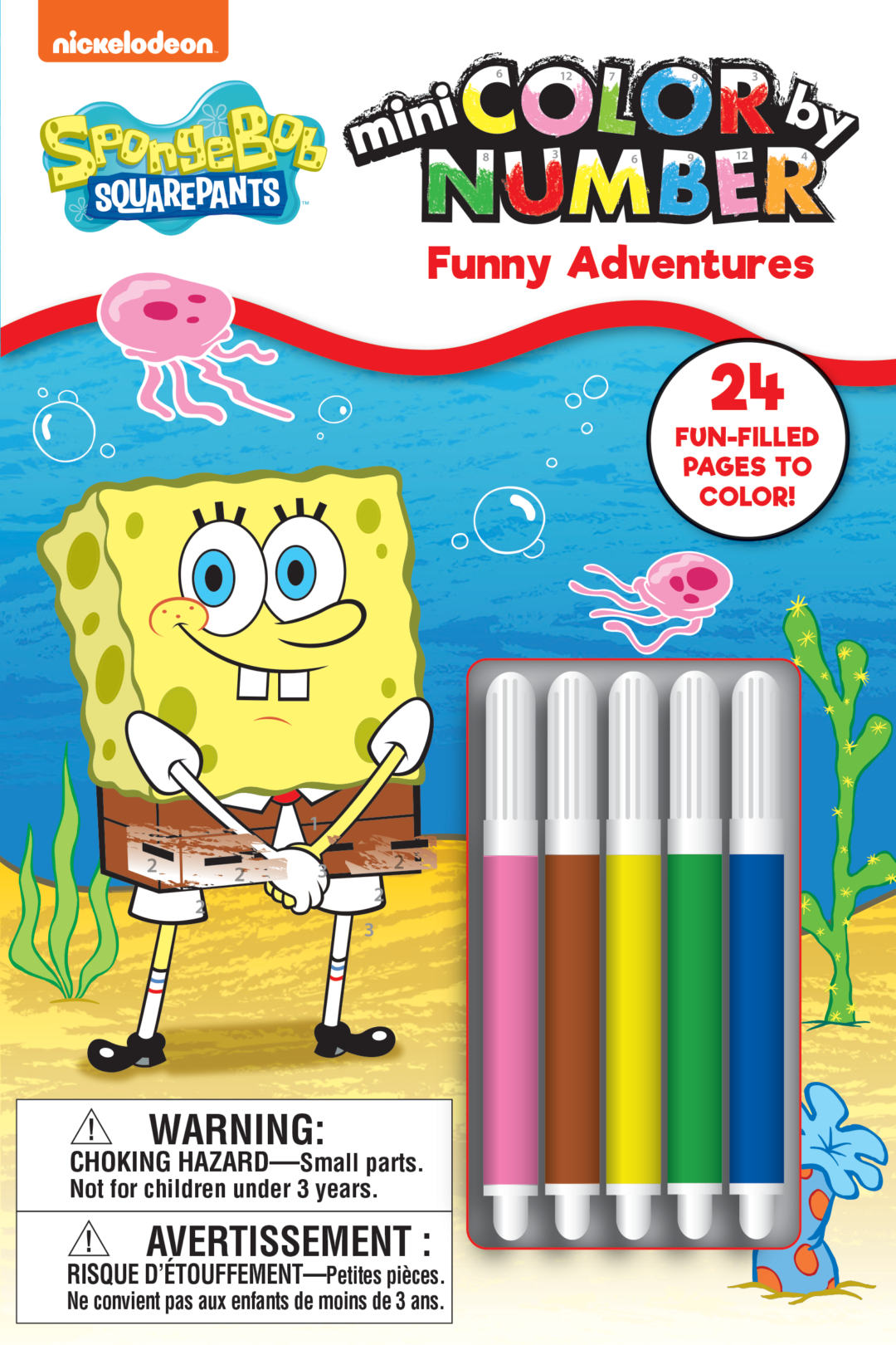 Mini Color By Number SpongeBob Squarepants PAPP International Mini Color By Number SpongeBob Squarepants PAPP International