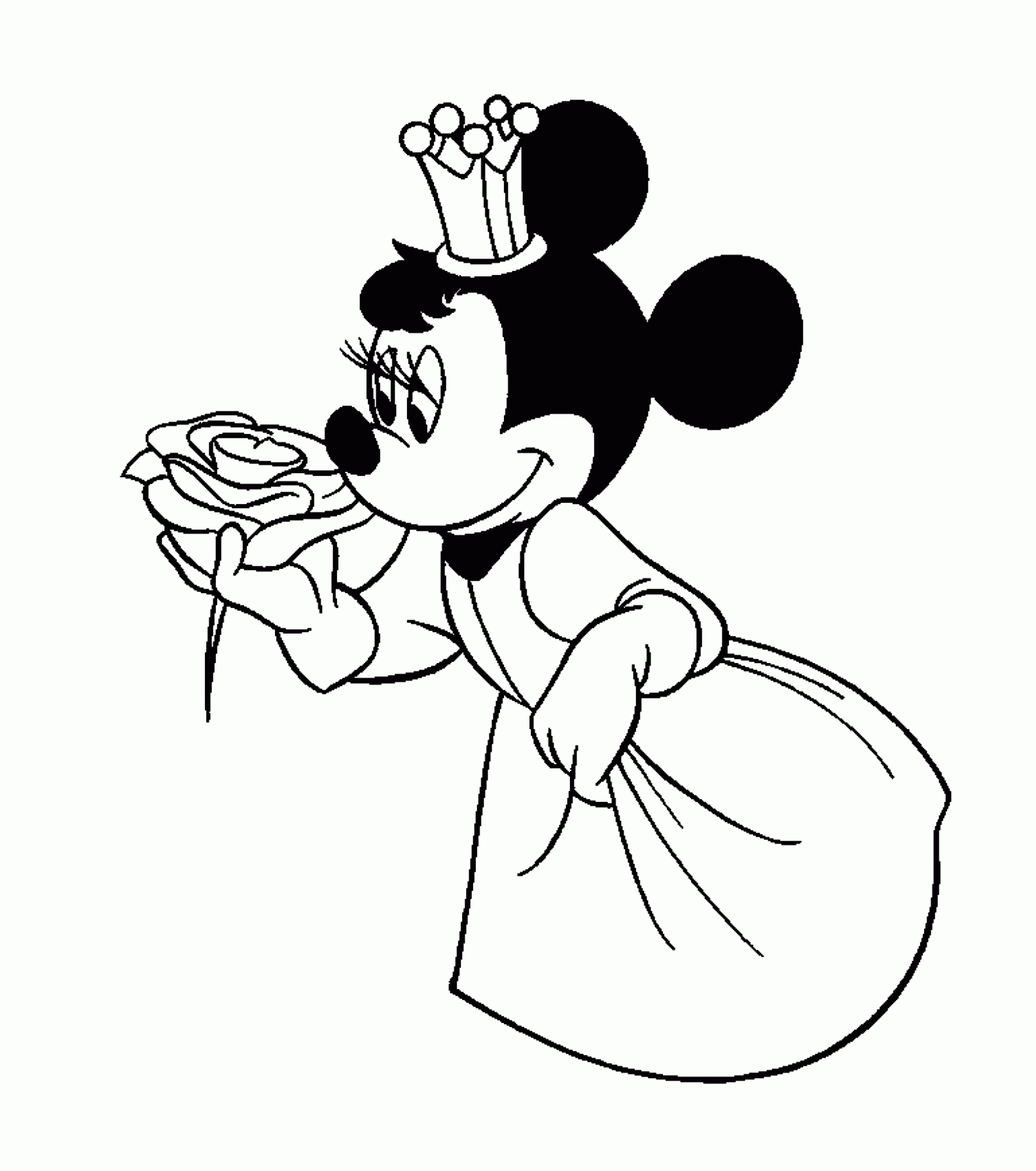 Minnie Mouse The Princess Minnie Mouse Coloring Pages Minnie Mouse The Princess Minnie Mouse Coloring Pages