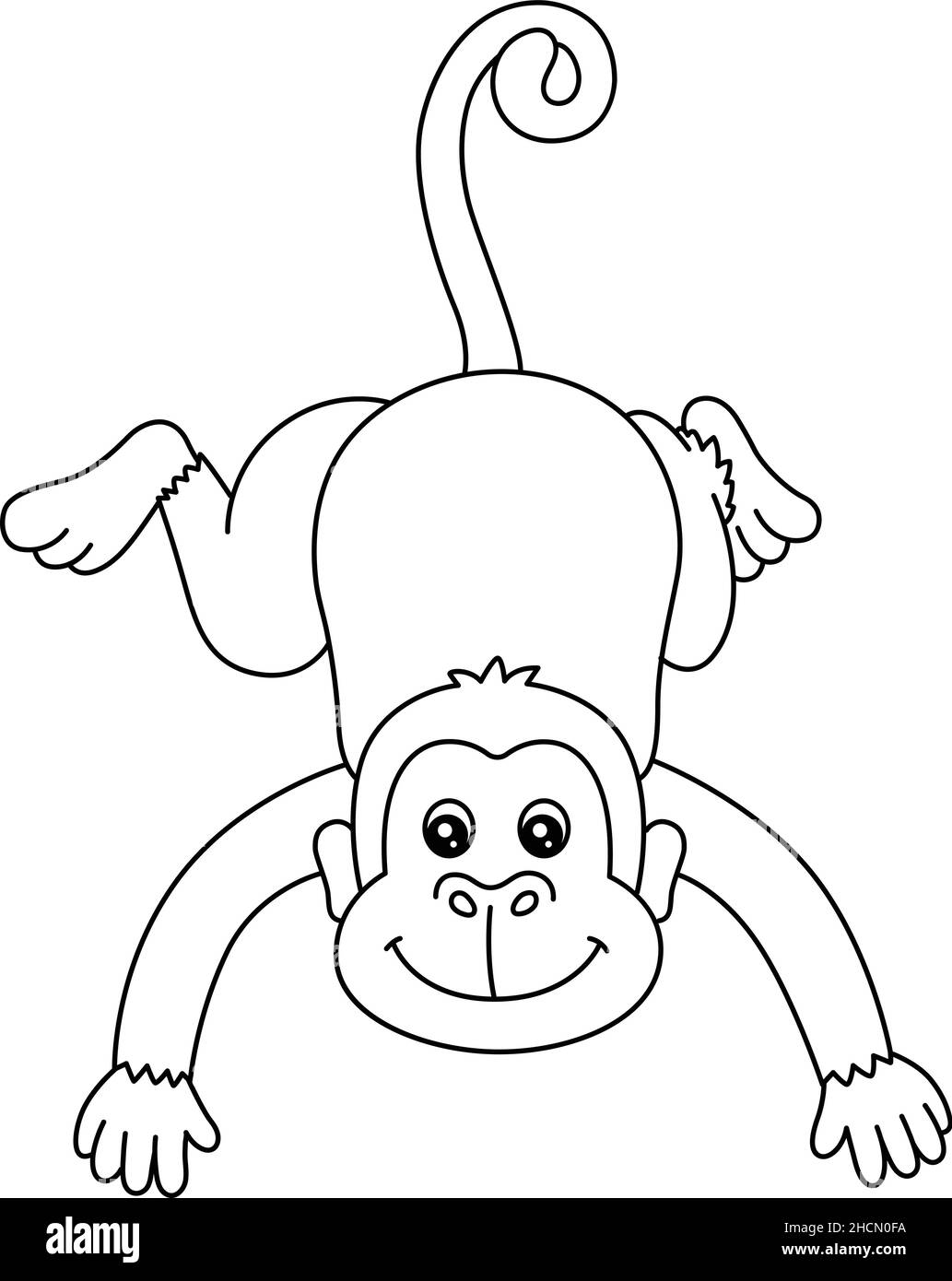 coloring sheet of monkey coloring sheet of monkey