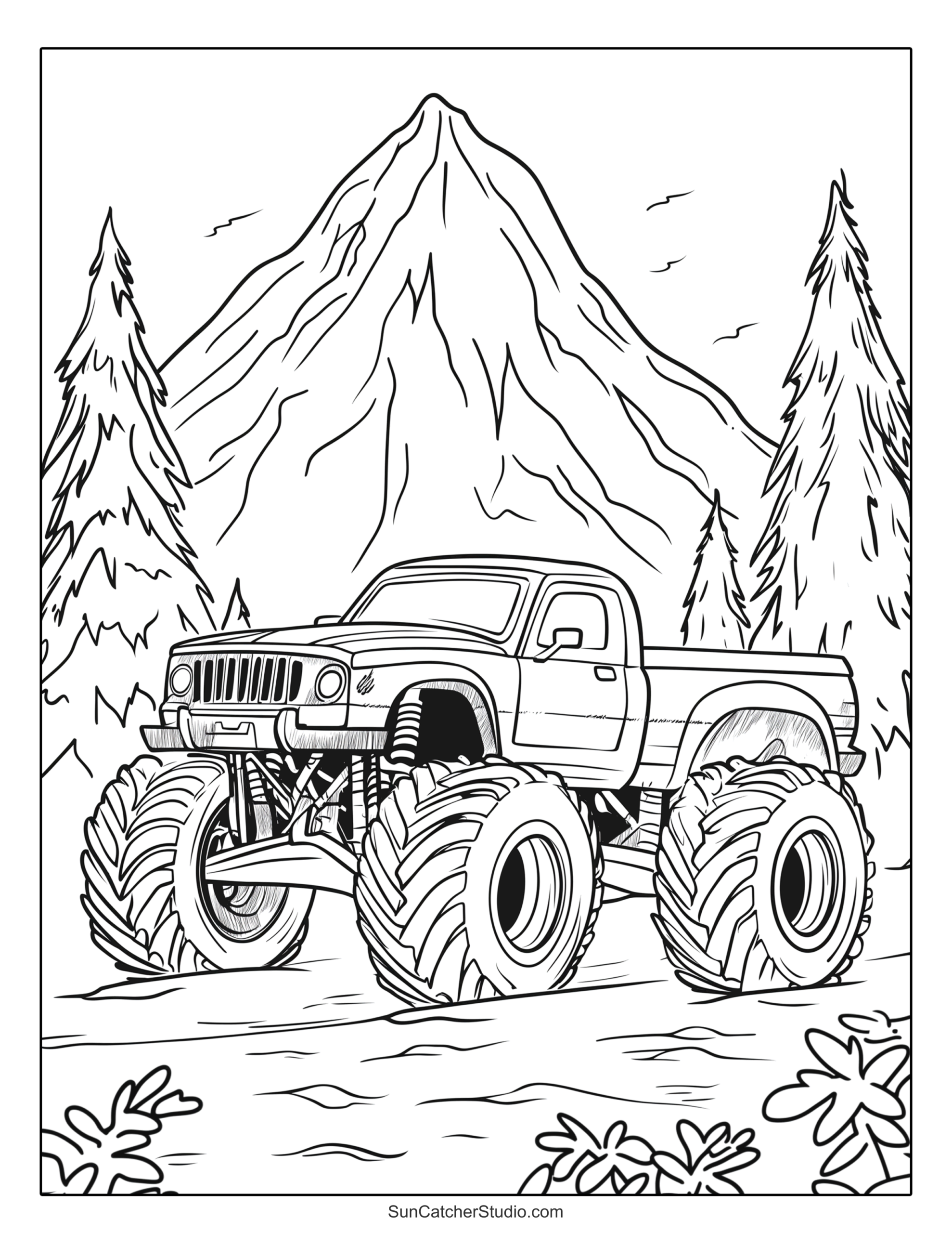Monster Truck Coloring Pages And Coloring Sheets Free Printables Lettering SVG Files Tools Apps Monster Truck Coloring Pages And Coloring Sheets Free Printables Lettering SVG Files Tools Apps