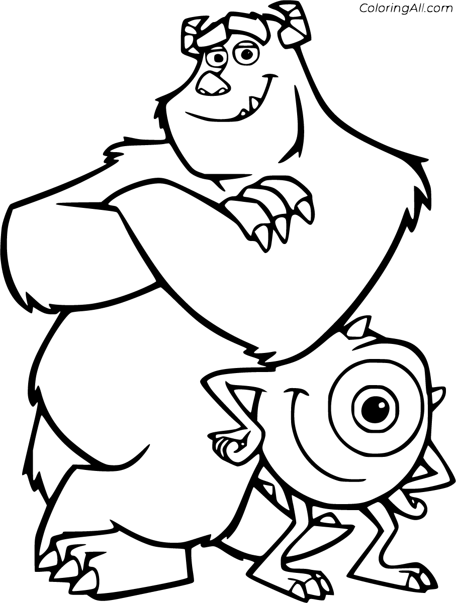 monsters inc coloring pages