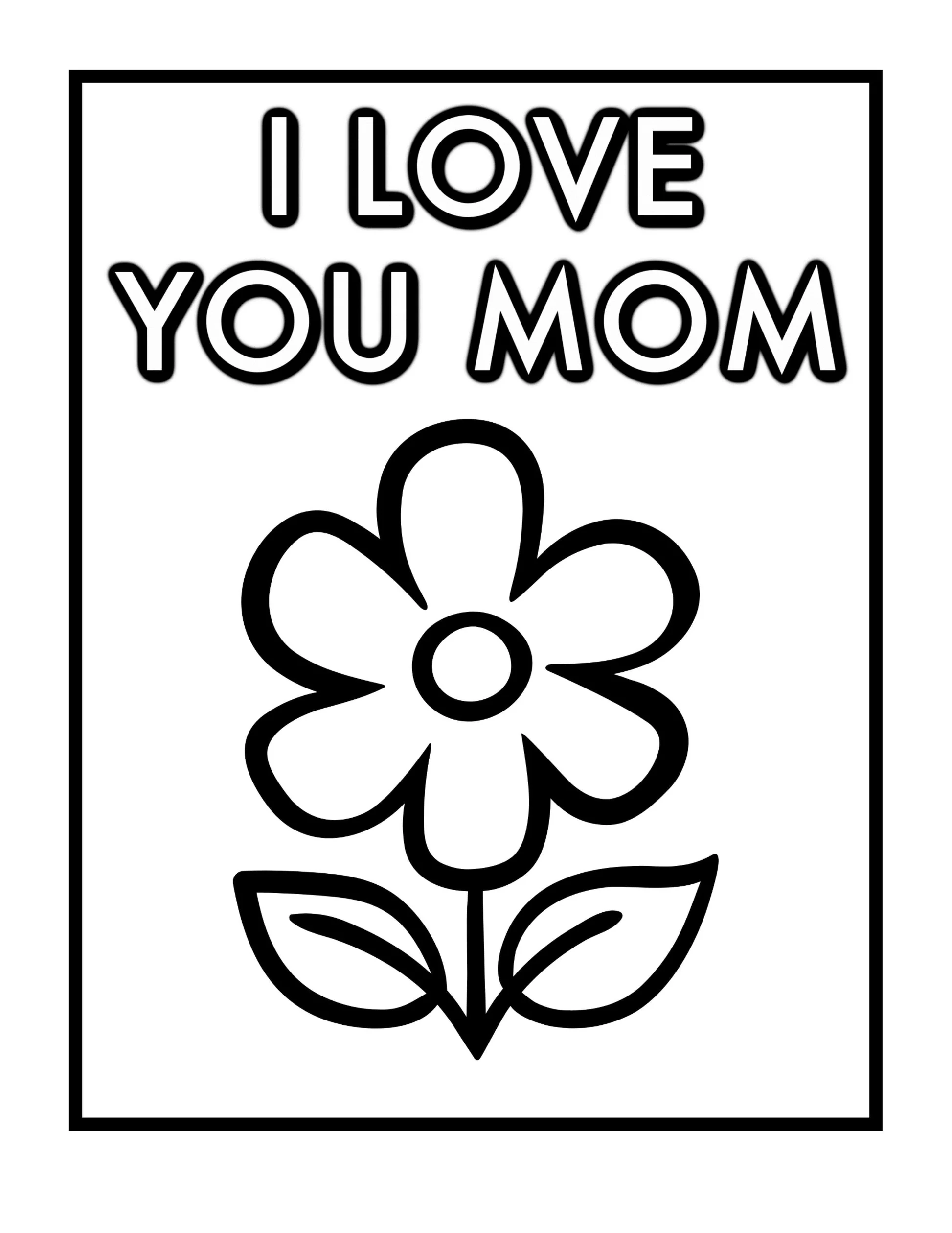 mother's day coloring page mother's day coloring page