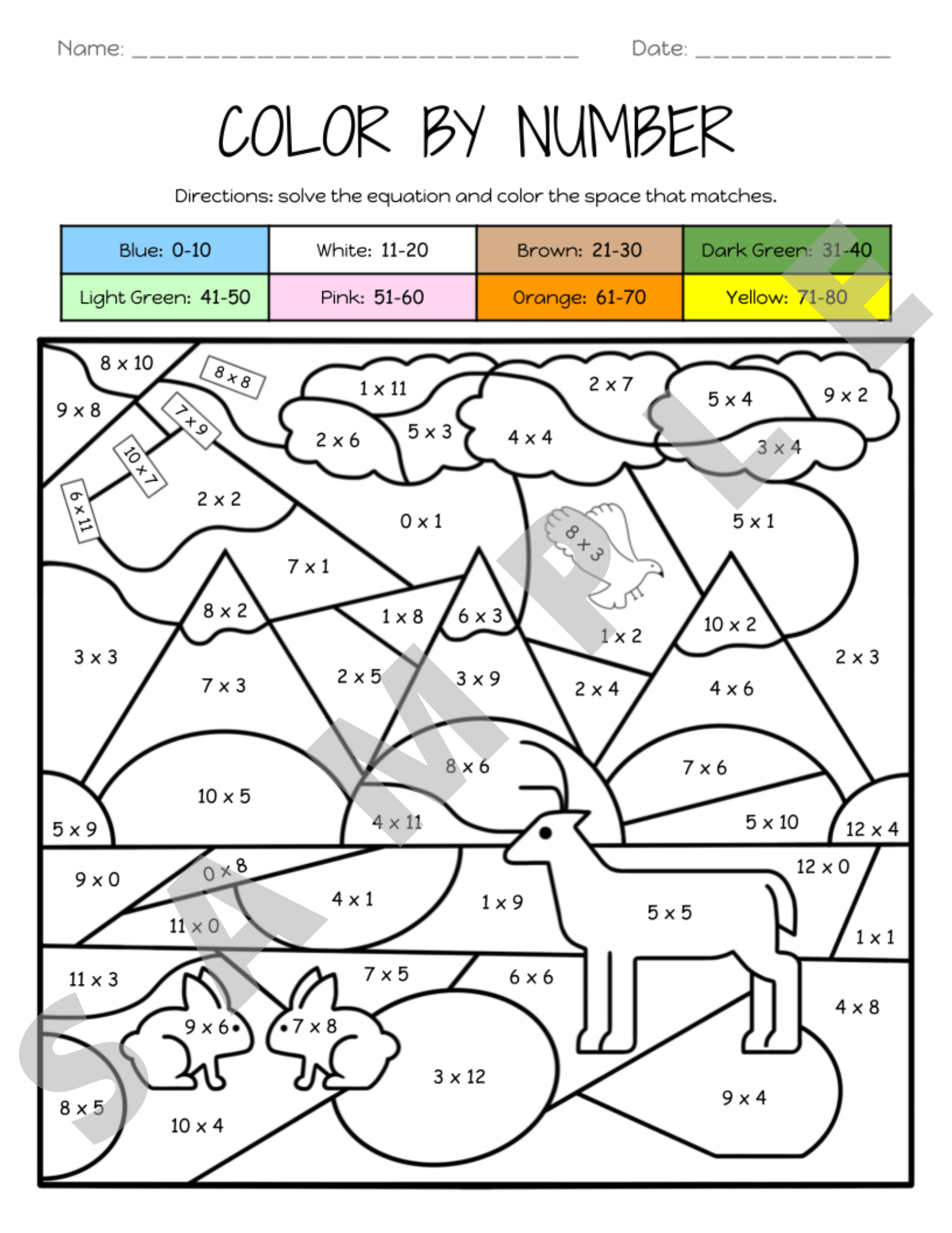 math color by number 1st grade math color by number 1st grade