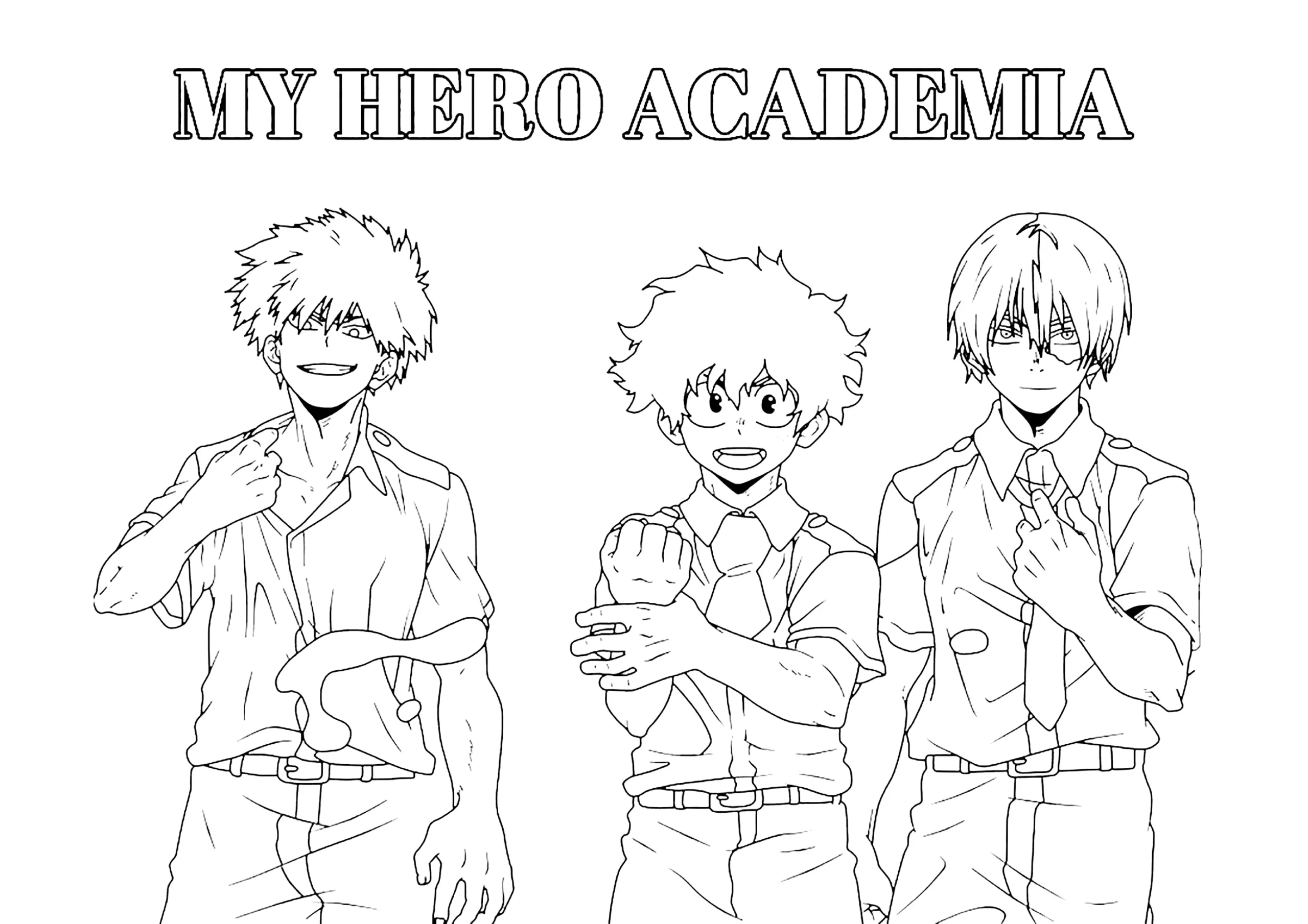 My Hero Academy Free To Color For Children My Hero Academy Coloring Pages