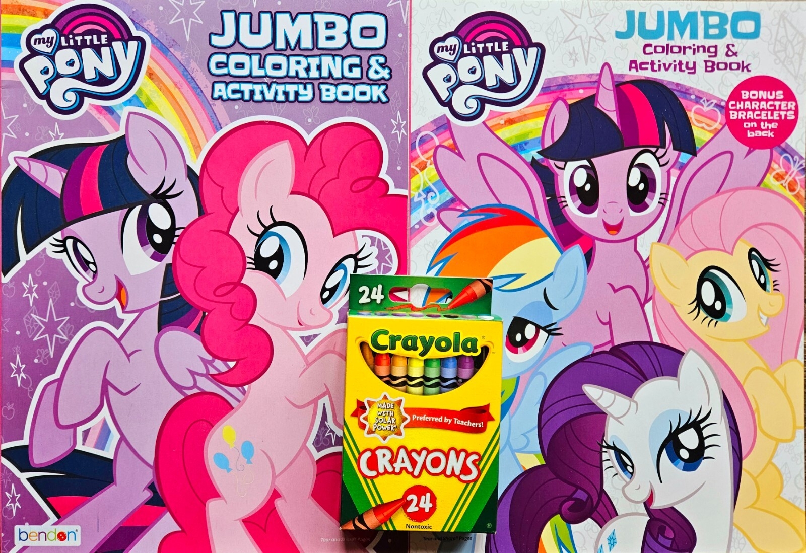 MY LITTLE PONY Jumbo Coloring Activity Book Set Of 2 With 24 Crayola Crayons EBay MY LITTLE PONY Jumbo Coloring Activity Book Set Of 2 With 24 Crayola Crayons EBay
