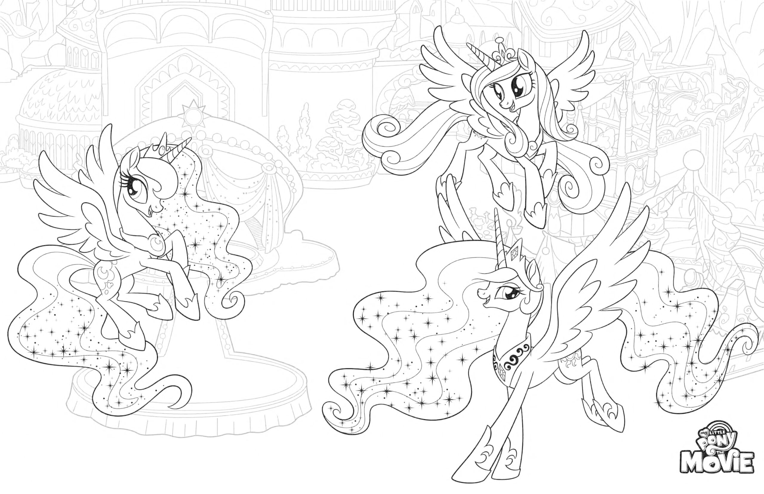my little pony princesses coloring pages my little pony princesses coloring pages