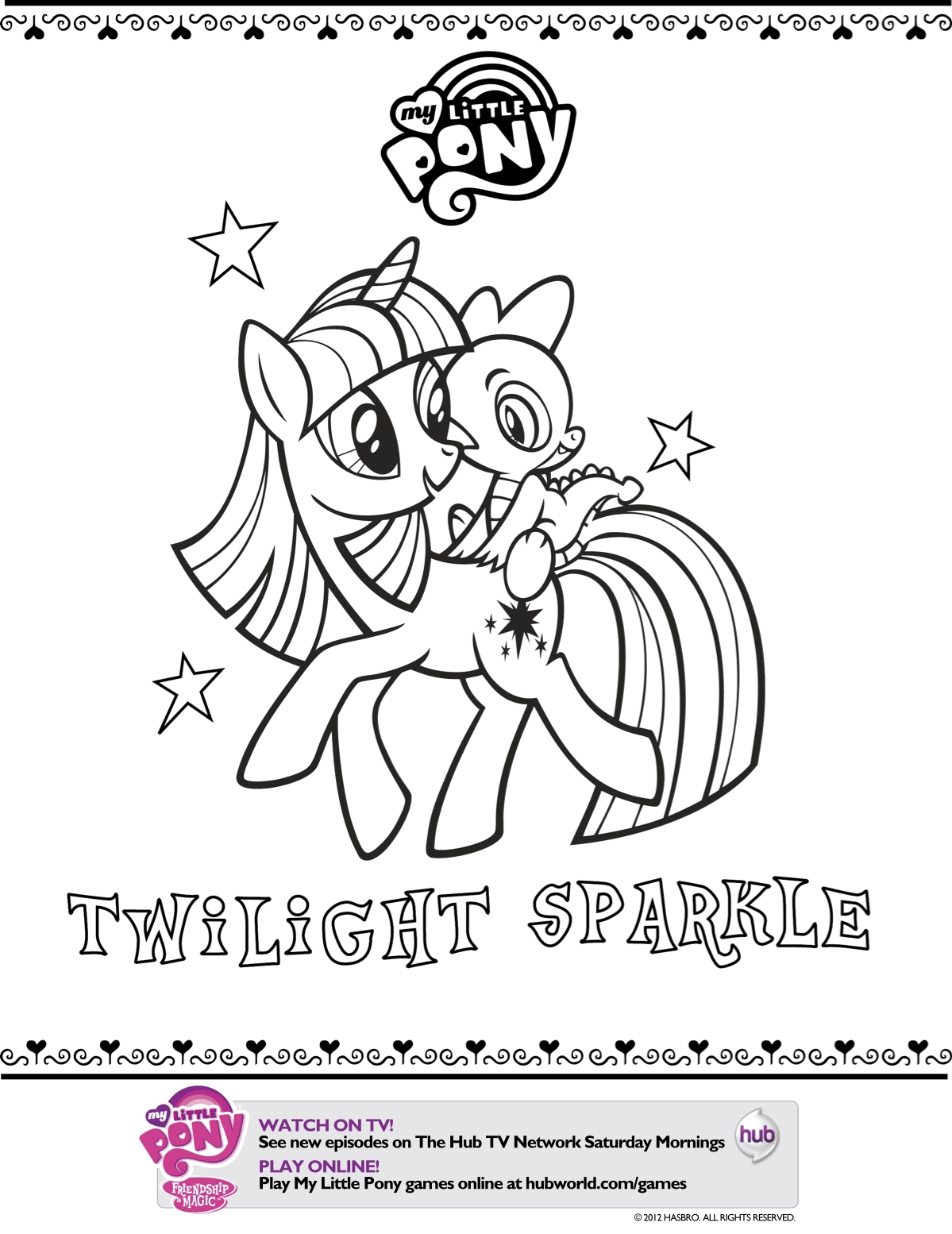 twilight sparkle coloring page