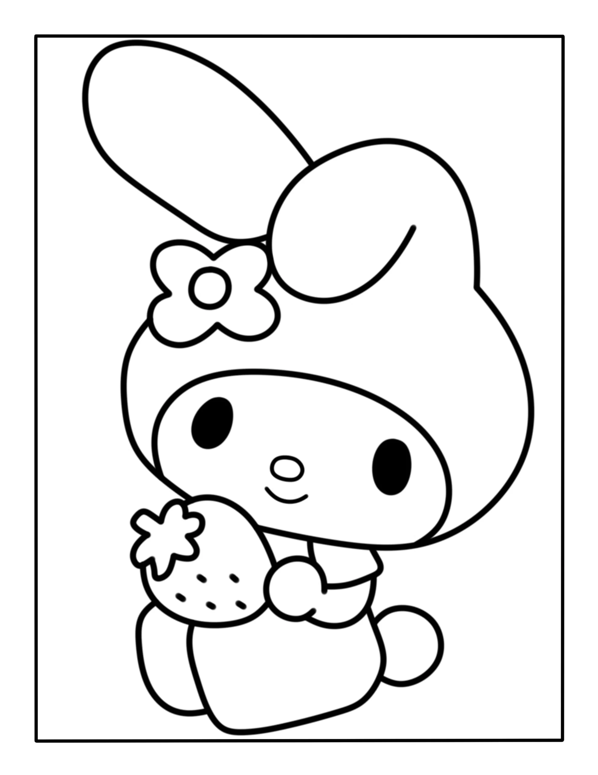 My Melody Coloring Page Kimmi The Clown My Melody Coloring Page Kimmi The Clown
