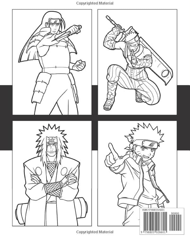 Naru o Coloring Book 100 Beautiful Coloring Pages For All Fans Naru o Coloring Book For Kids Age 4 8 9 12 Teens And Adults Stress Relief Enjoy Publishing Team EX Anime Amazon sg Books