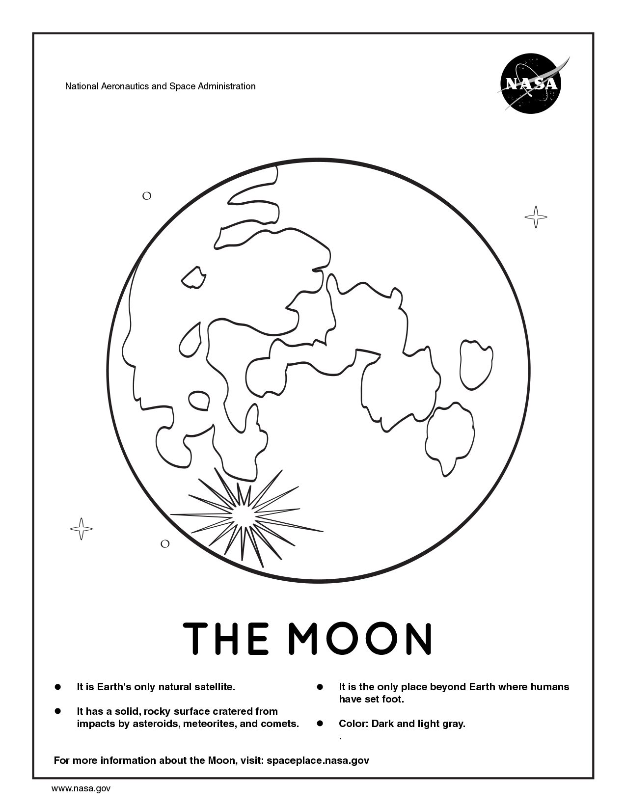 NASA Coloring Pages NASA Space Place NASA Science For Kids