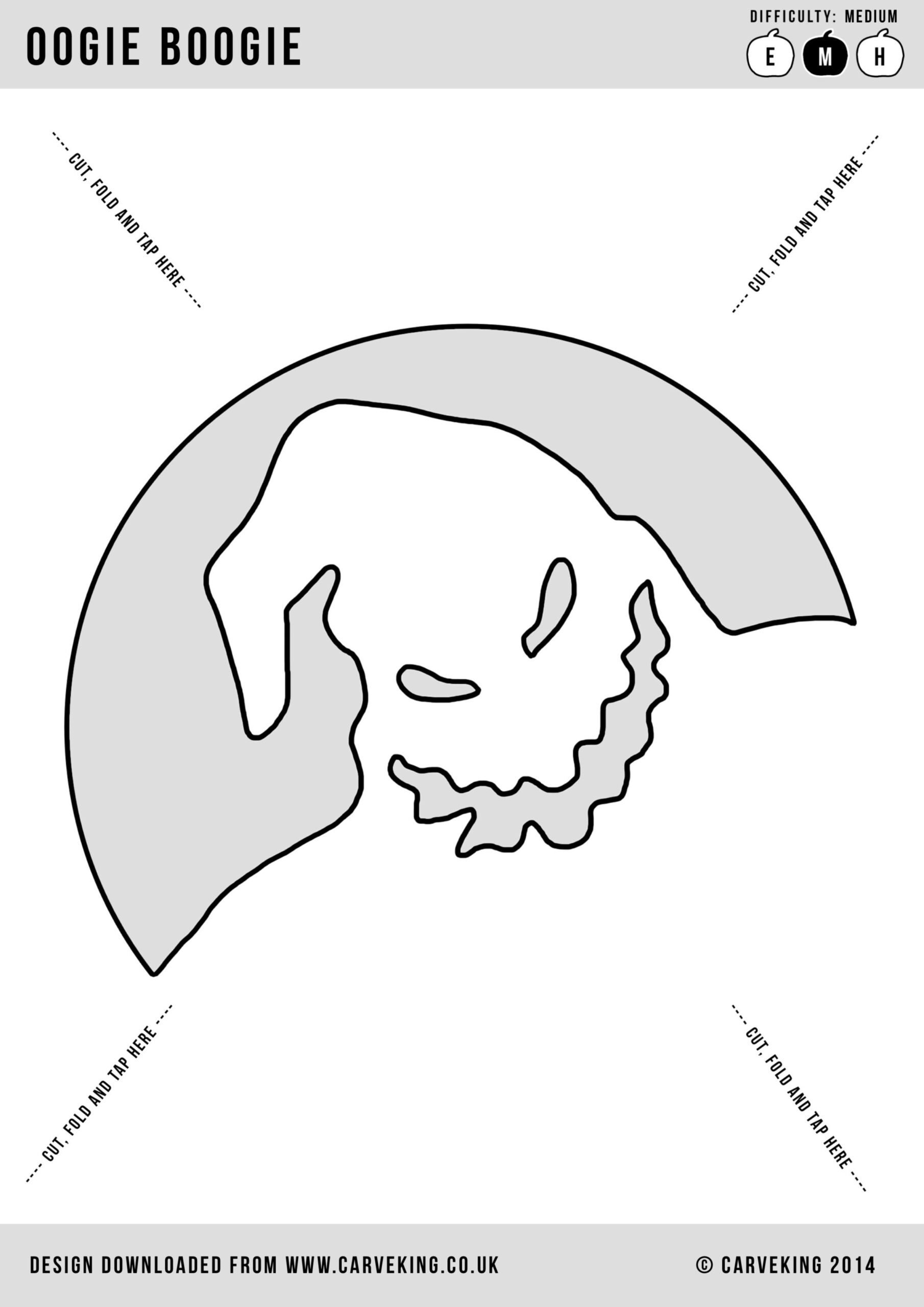 Nightmare Before Christmas Oogie Boogie Pumpkin Stencil Pumpkin Pattern Pumpkin Template Jack o lantern R PumpkinStencils Nightmare Before Christmas Oogie Boogie Pumpkin Stencil Pumpkin Pattern Pumpkin Template Jack o lantern R PumpkinStencils