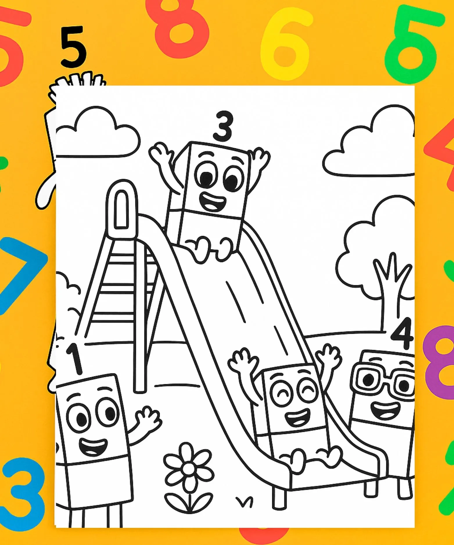 number block coloring pages number block coloring pages