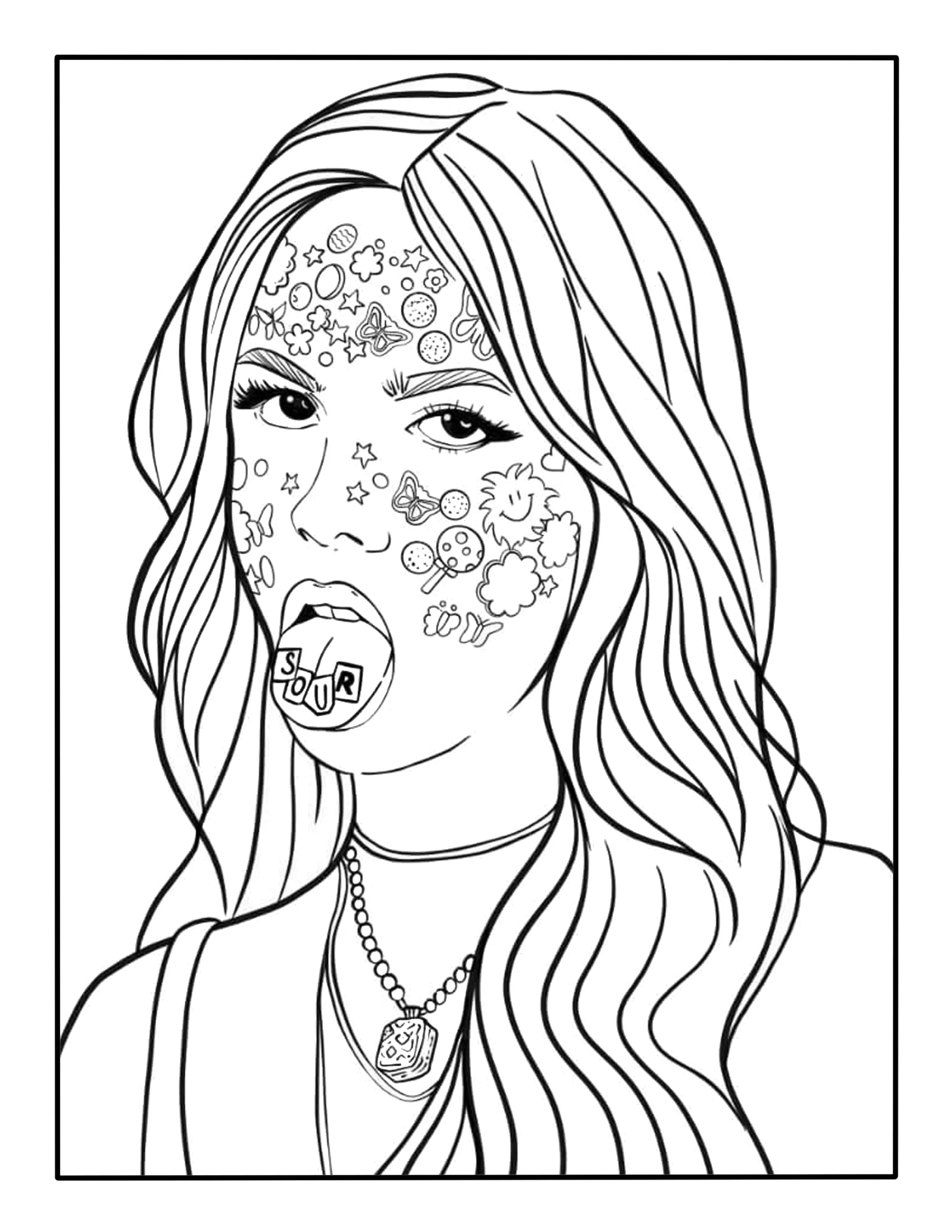 Olivia Rodrigo Coloring Page Kimmi The Clown