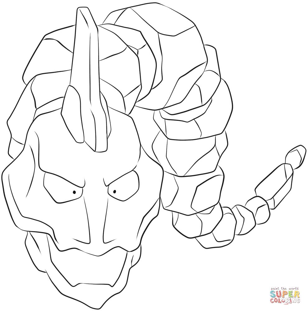 Onix Coloring Page Free Printable Onix Coloring Page Free Printable