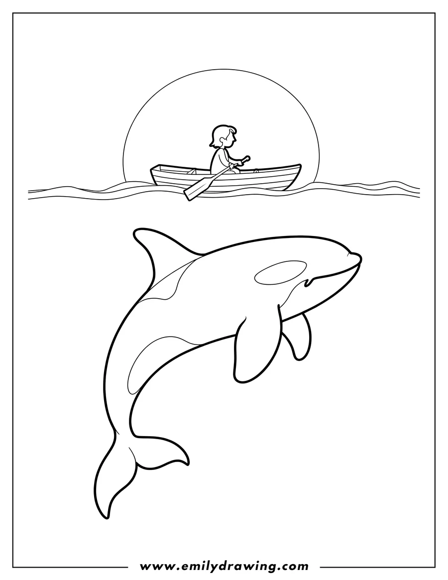 orca whale coloring page orca whale coloring page