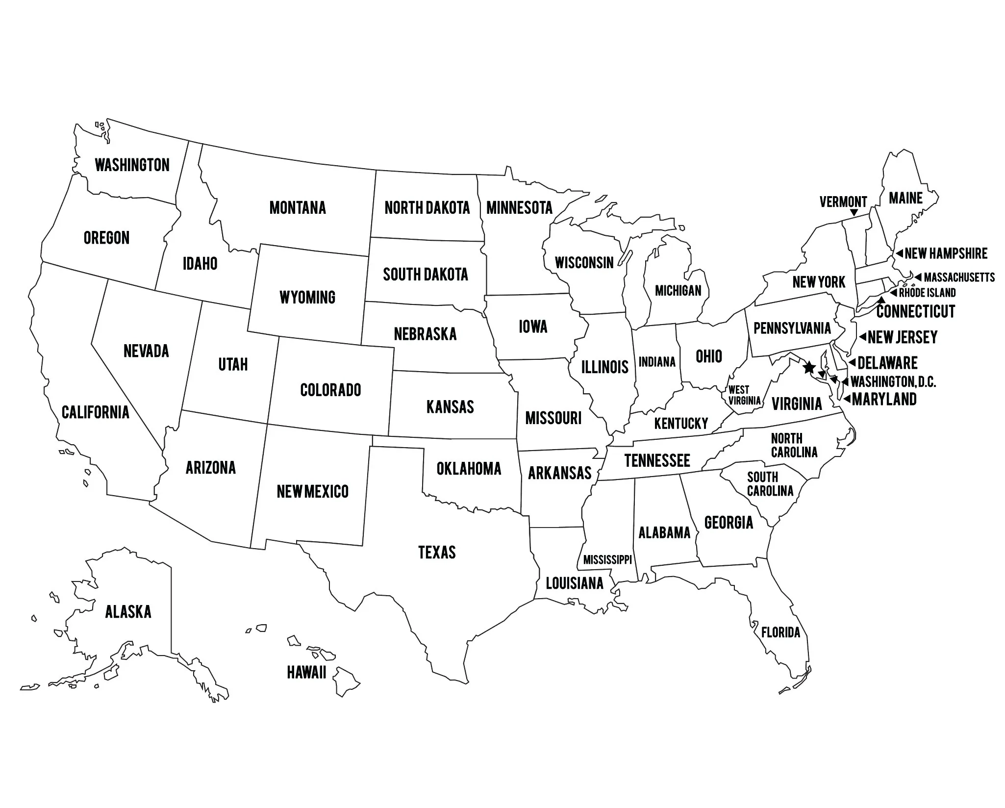 Outline Coloring Pages USA Map United States Of America Instant Download File Geography Sales Map For Shops JPEG Vector EPS Etsy Israel