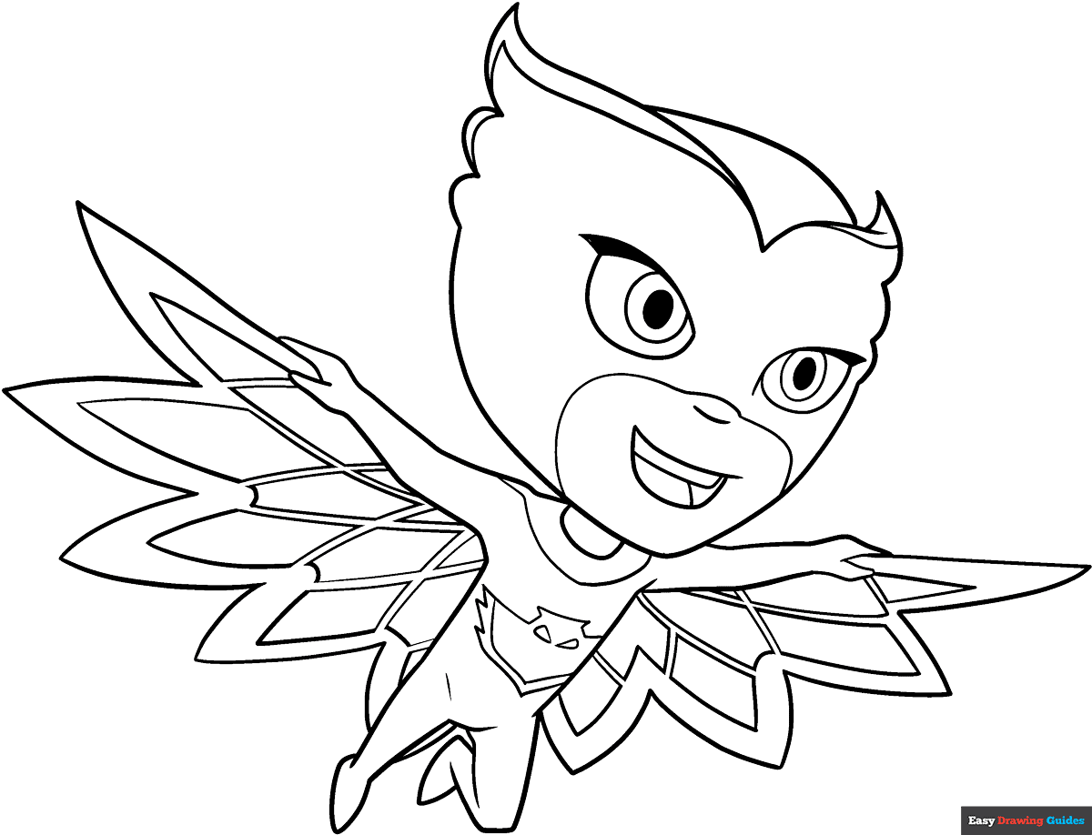 coloring pages for pj masks