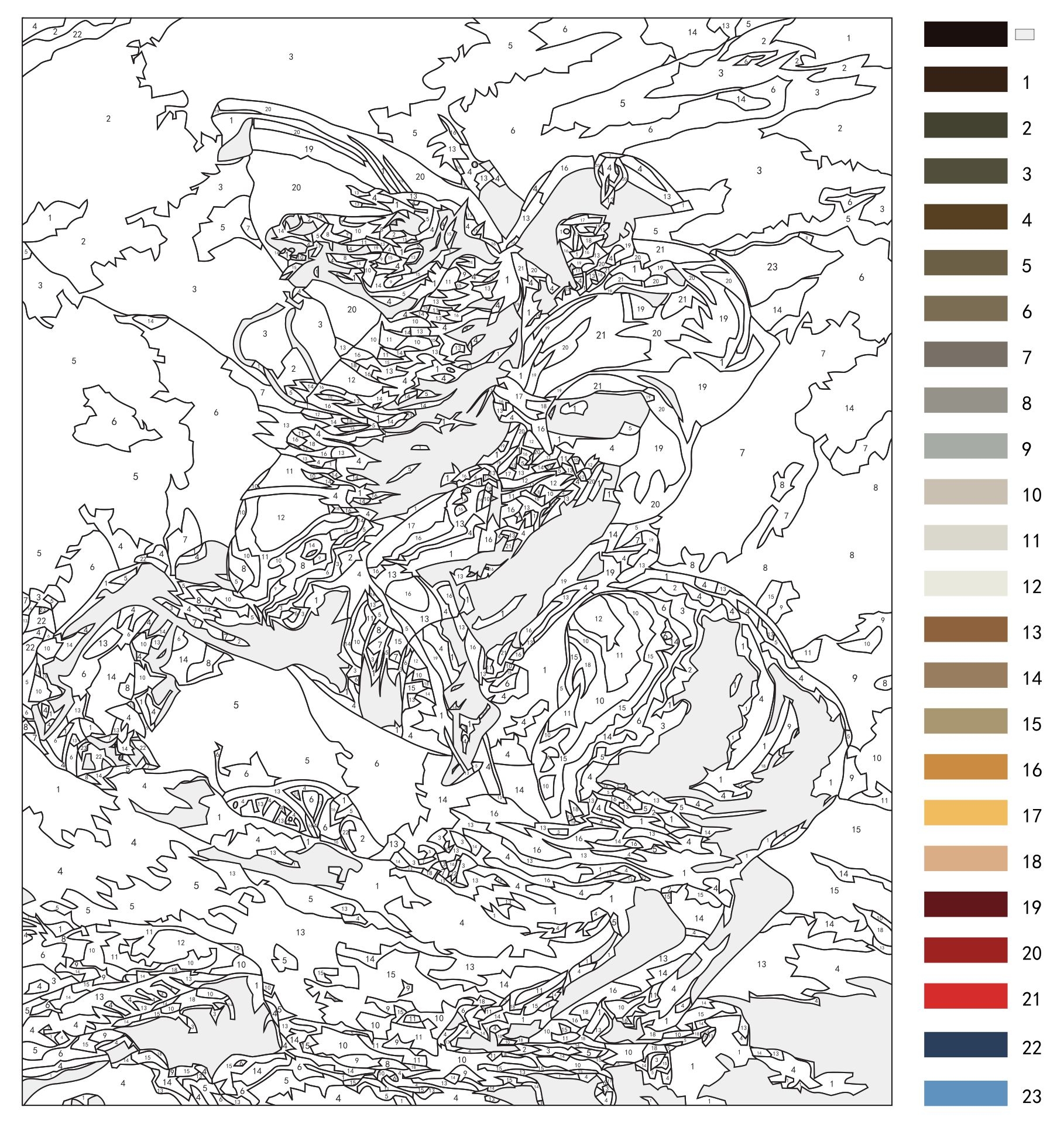 Paint By Number Templates 20 Free PDF Printables Printablee