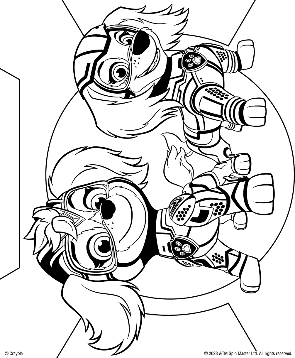 free colouring pages paw patrol
