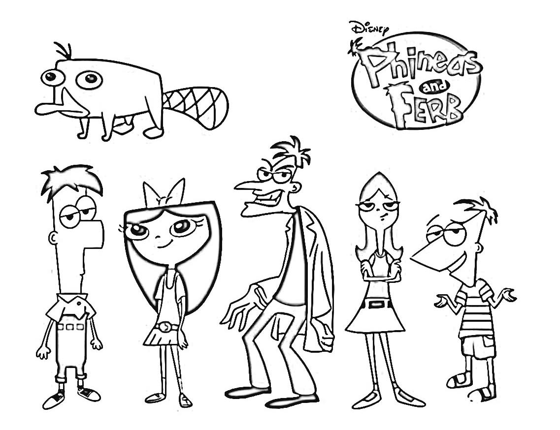 Phineas And Ferb Disney Coloring Page For Children Phineas And Ferb Coloring Pages