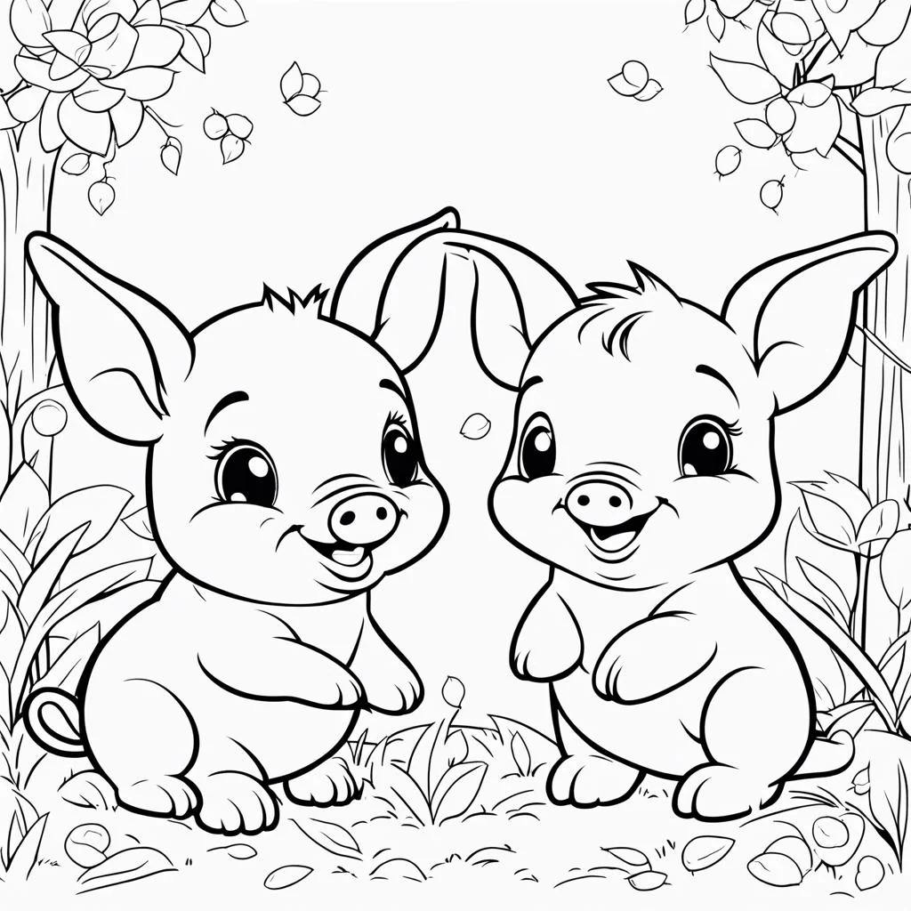 Pigs Coloring Pages Pigs Coloring Book St Patrick s Pig Coloring Book Farm Animal Coloring Happy Pigs Animal Coloring Kids Activities Etsy