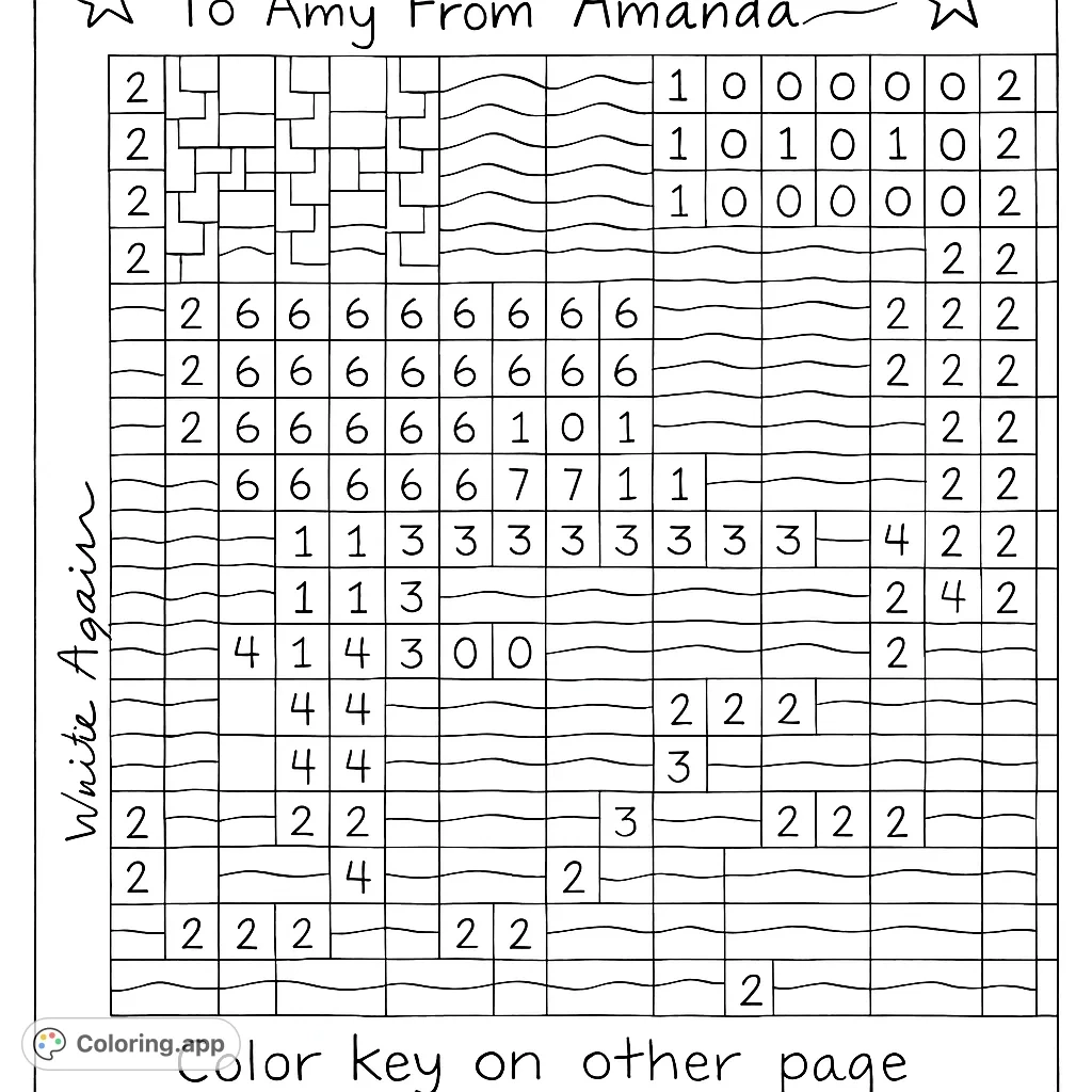 color by number grid