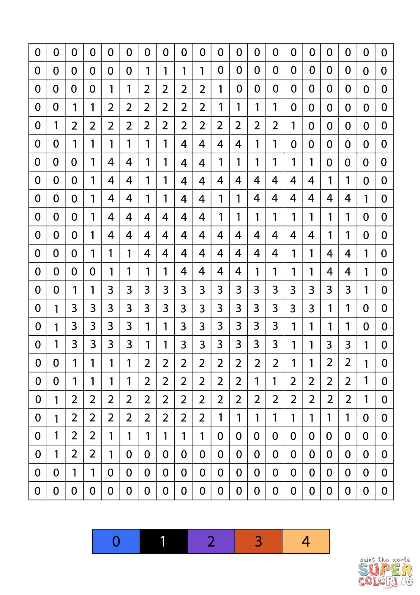 Pixel Mario Color By Number Coloring Page Free Printable