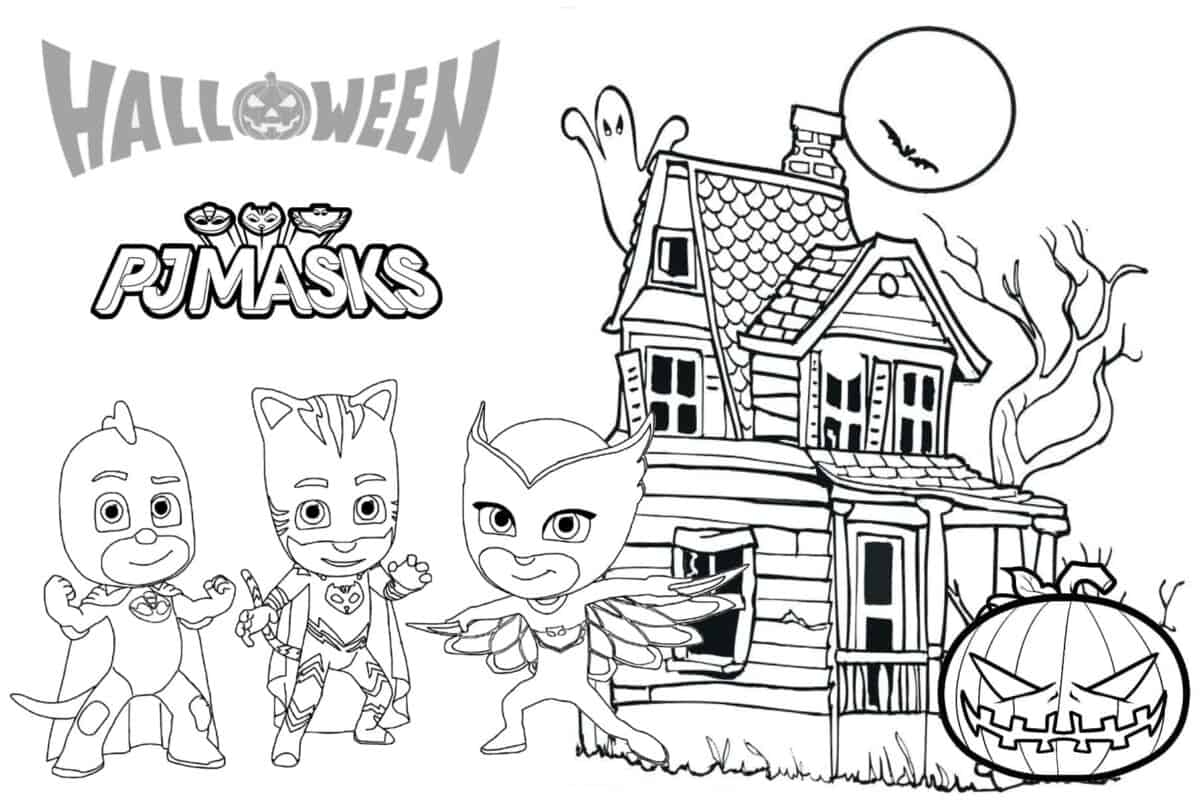 PJ Masks Coloring Pages Artsy Pretty Colors