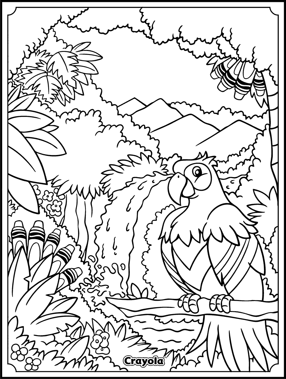 free coloring page animals