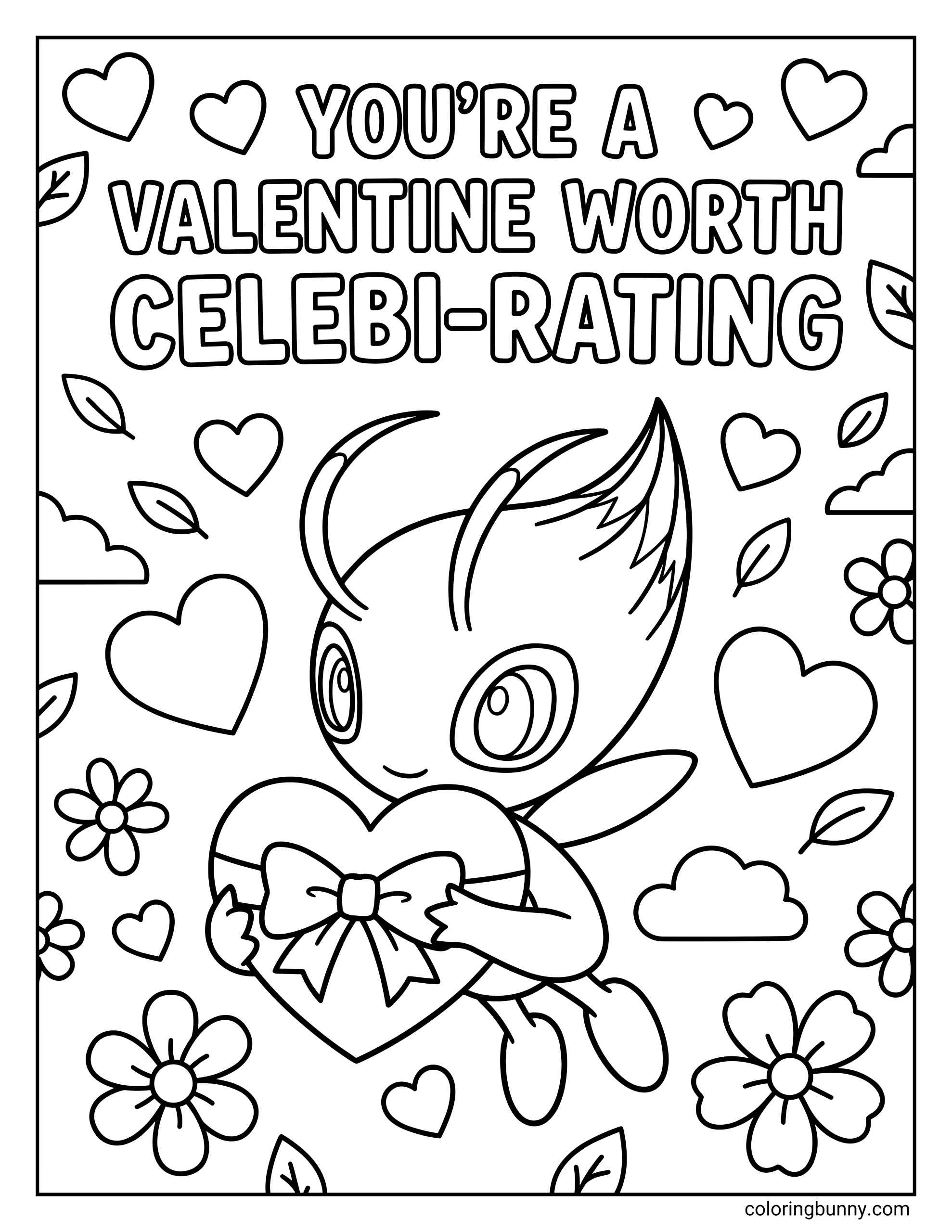 Pok mon Valentine s Day Coloring Pages 20 Free Printable PDFs 