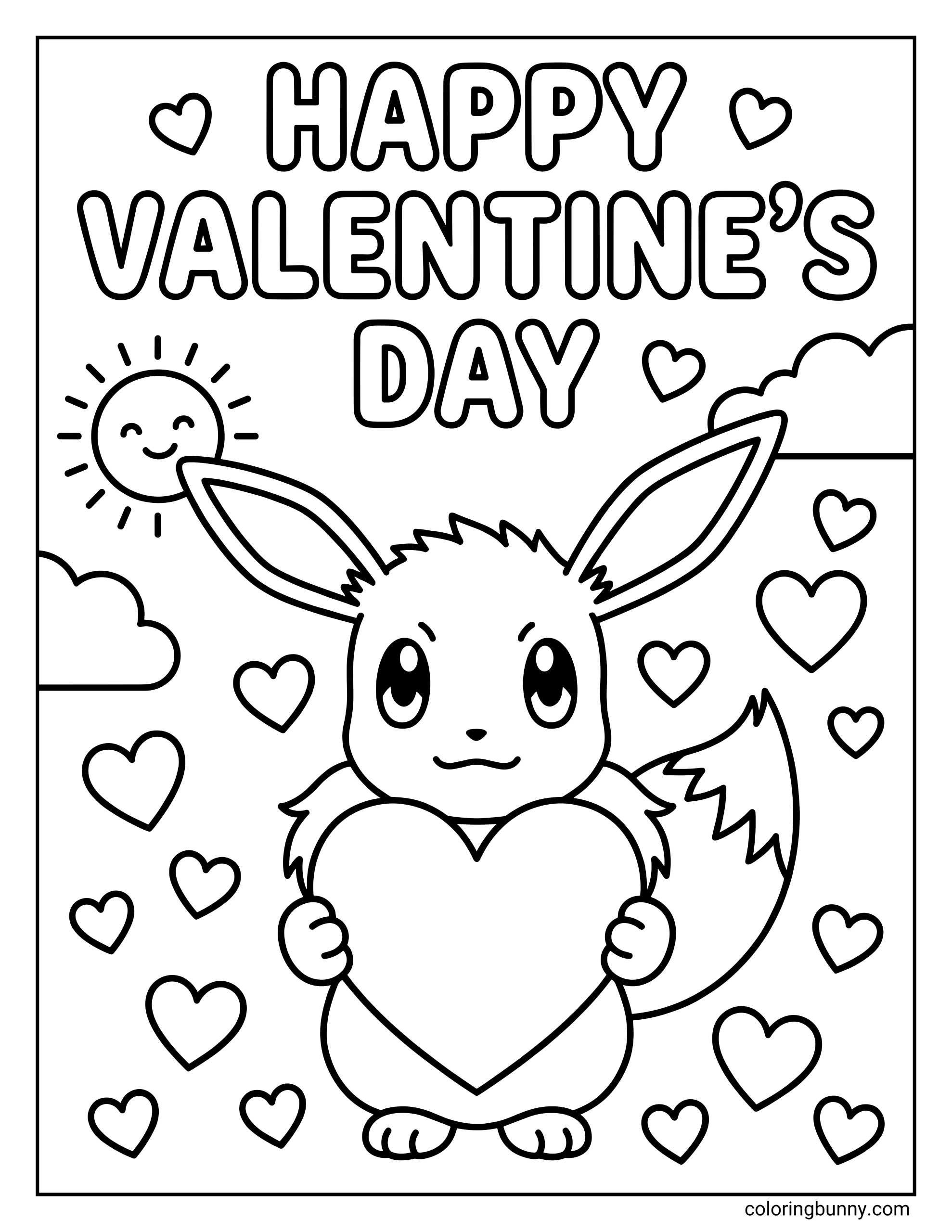 Pok mon Valentine s Day Coloring Pages 20 Free Printable PDFs 