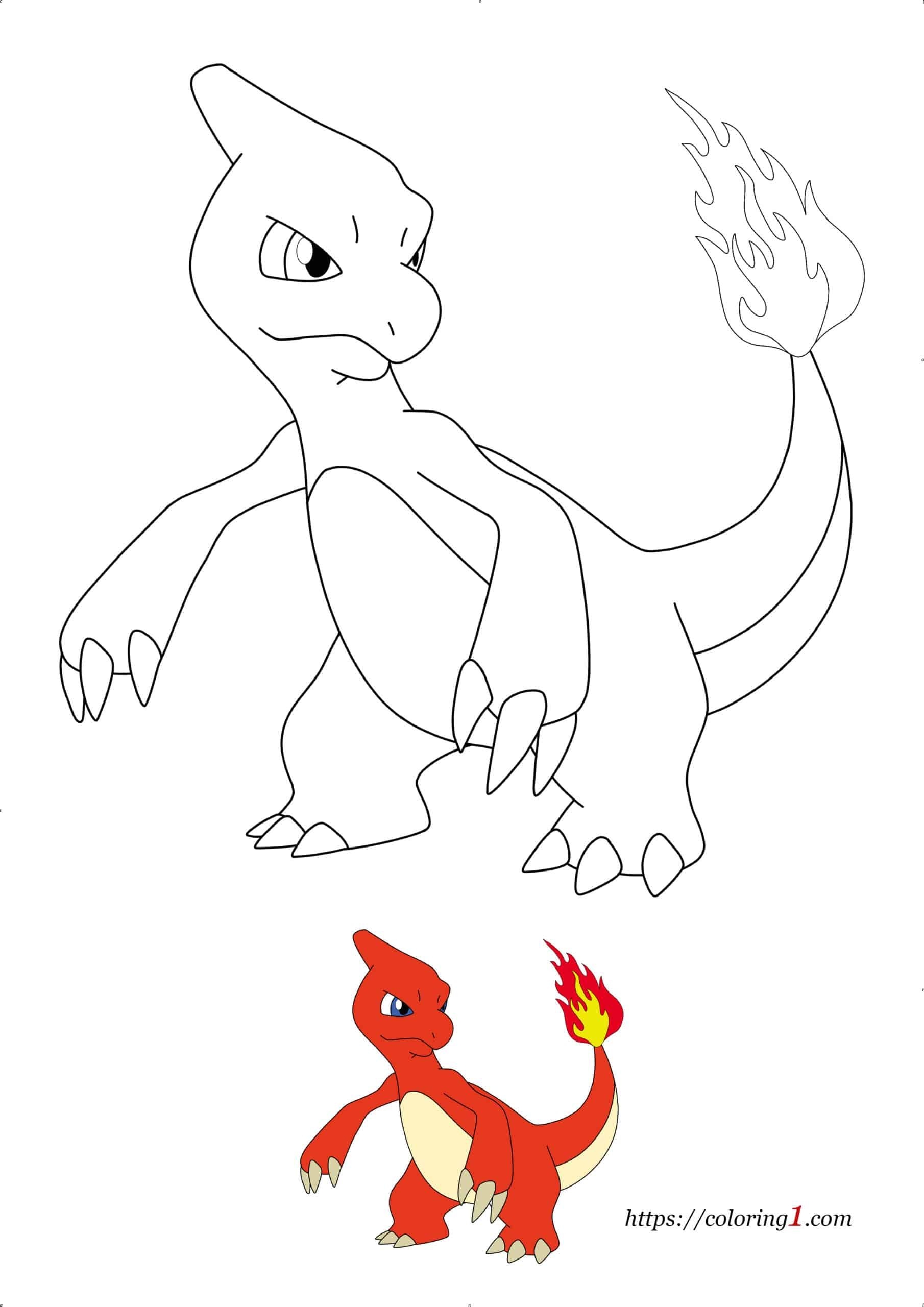 Pokemon Charmeleon Coloring Pages 2 Free Coloring Sheets 2021 