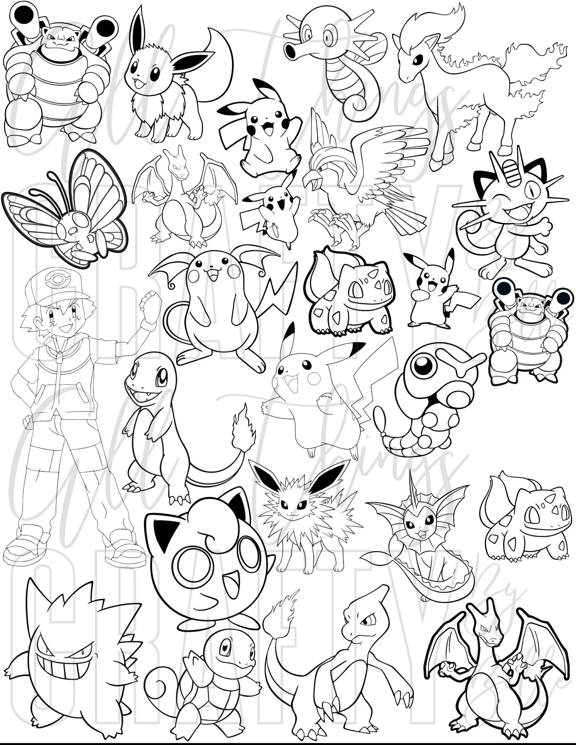 pokemon pdf coloring pages