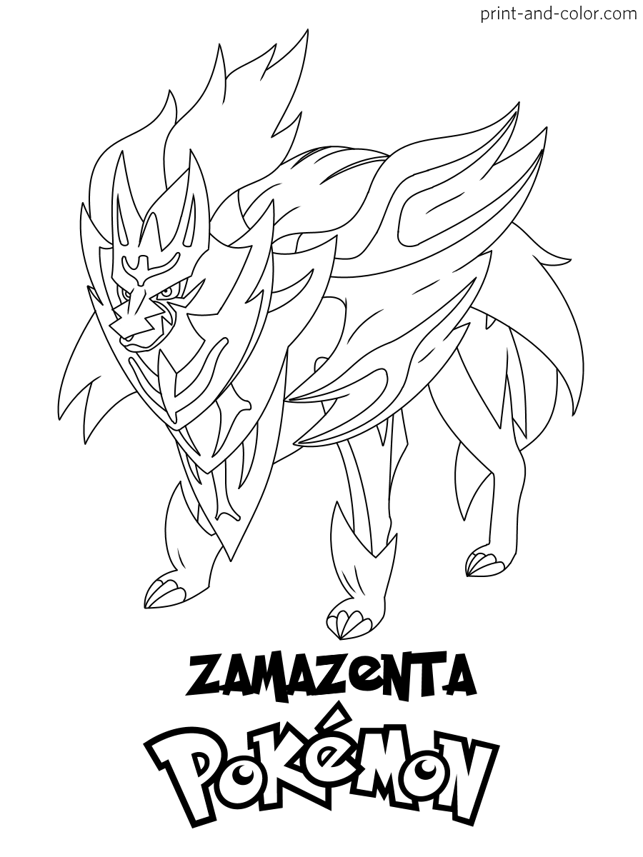 Pokemon Sword And Shield Coloring Pages Print And Color Pokemon Sword And Shield Coloring Pages Print And Color