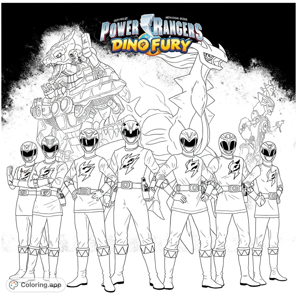 power rangers coloring pages