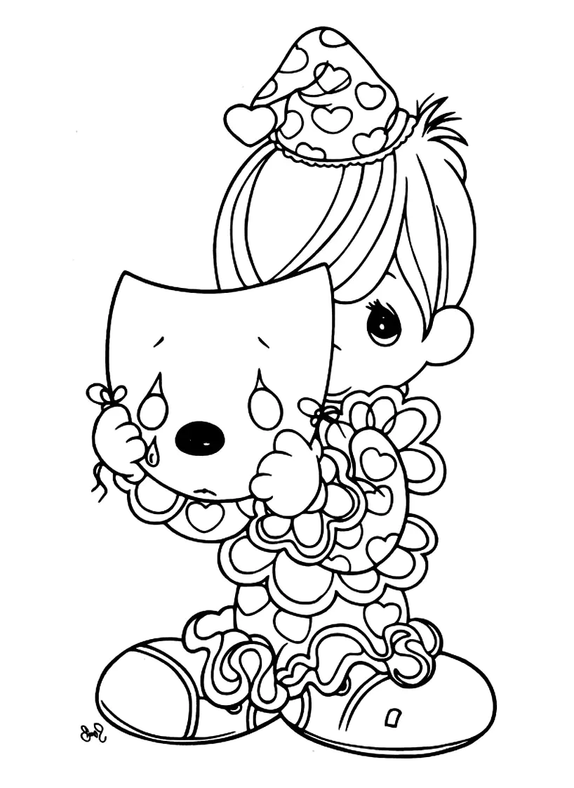 Precious Moments Coloring Page For Kids Precious Time Coloring Pages