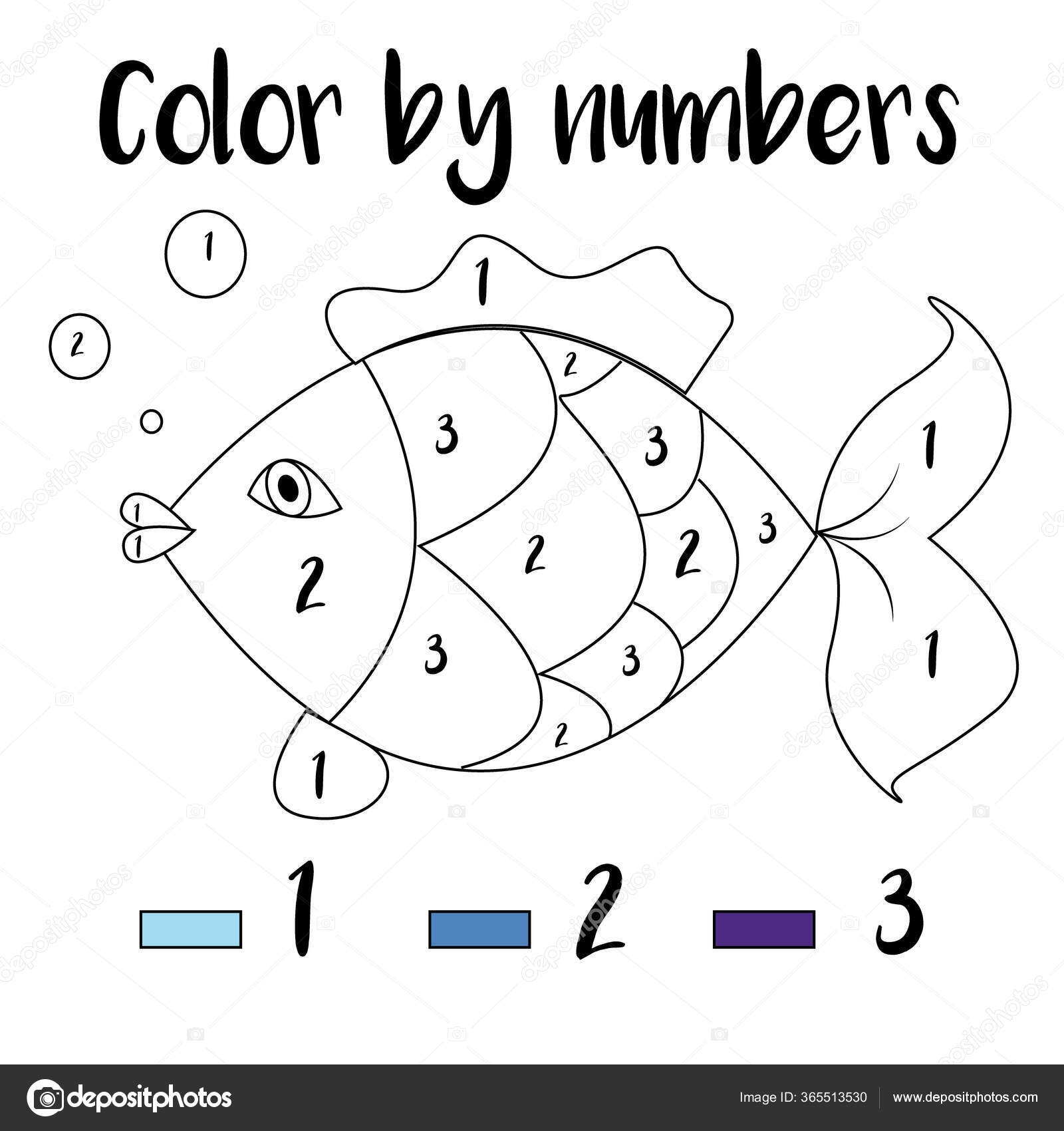 color by number for preschoolers