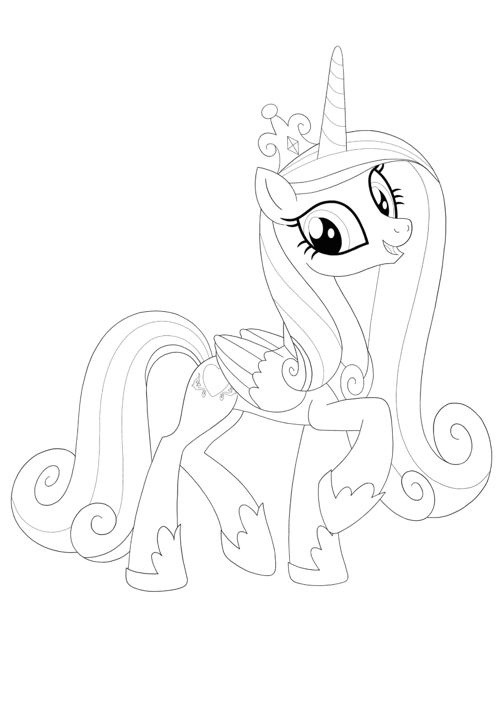 Princess Cadence Coloring Pages 2 Free Coloring Sheets 2021