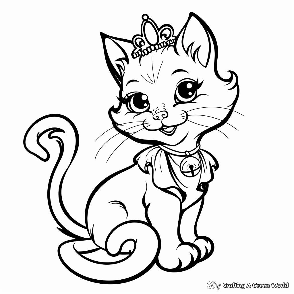 Princess Cat Coloring Pages Free Printable Princess Cat Coloring Pages Free Printable