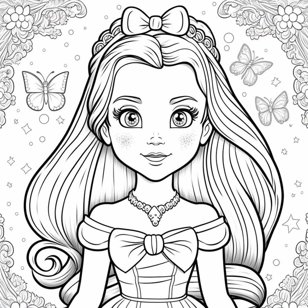 Princess Coloring Book Printable Coloring Book Princess Coloring Pages Girls Printable Pages Girls Printable Drawing Pages 50 Pages Etsy Israel