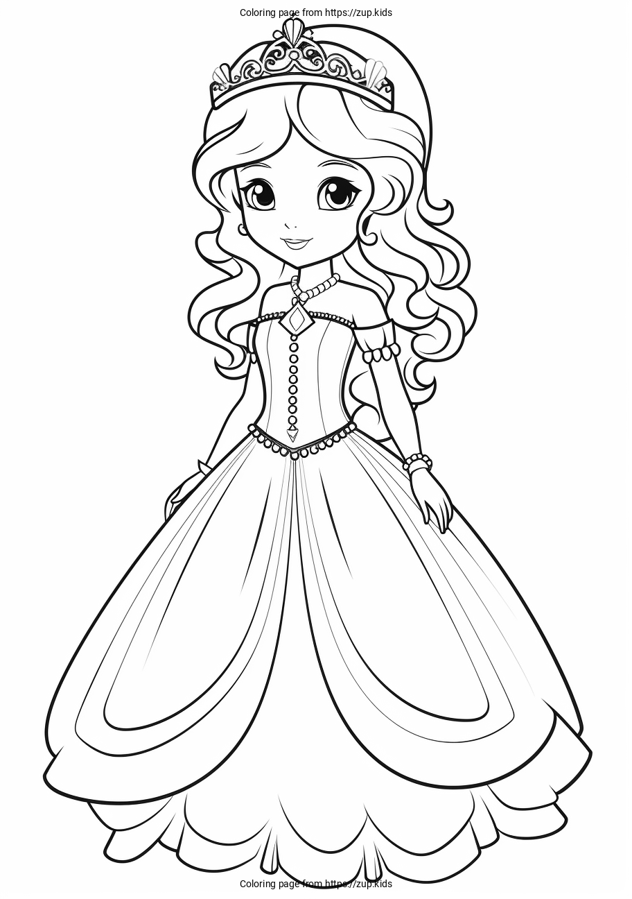 princesses coloring pages pdf